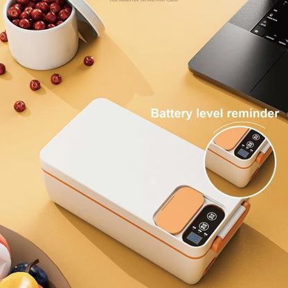 1000ml Wireless Heating Lunch Box USB Rechargeable Bento Box English Version(Yellow) by bashfashion