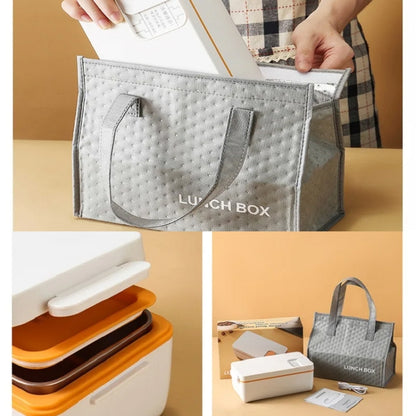 1000ml Wireless Heating Lunch Box USB Rechargeable Bento Box English Version(Yellow) by bashfashion