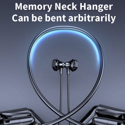 M518P Running Sports Long Standby Semi-In-Ear Neck-Hanging Digital Bluetooth Earphone(Blue) by bashfashion