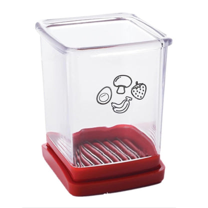 Multifunctional Household Kitchen Fruit And Vegetable Slicer With Push Plate(Red) by bashfashion
