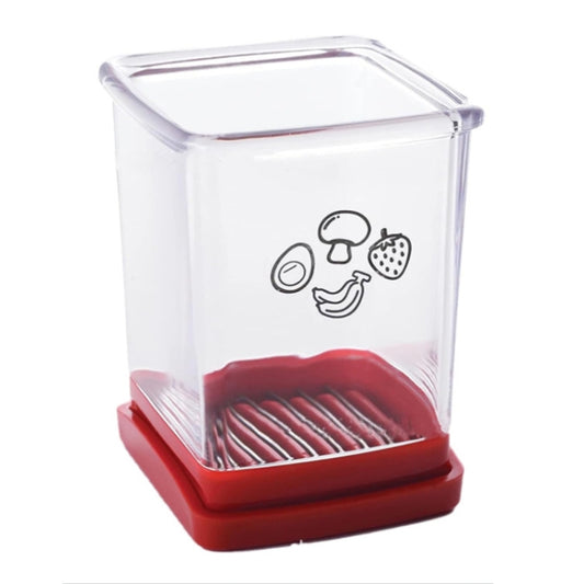 Multifunctional Household Kitchen Fruit And Vegetable Slicer With Push Plate(Red) by bashfashion