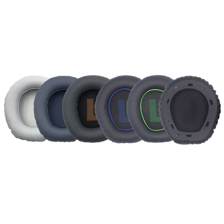 1pair For JBL Quantum Q100 Headphone Leather Sponge Cover Gaming Headset Earmuffs(Gray White) by bashfashion