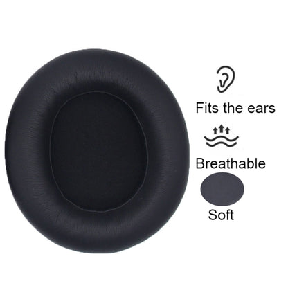 1pair For SteelSeries Arctis Nova 3 / 5 / 7 / Pro Wired Headphone Sponge Cover, Color: Black Leather by bashfashion