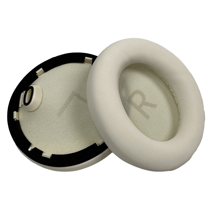 1pair For Anker Soundcore Space One S1 Headphone Leather Sponge Cover(White) by bashfashion