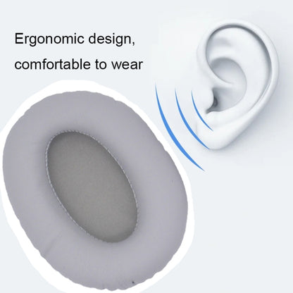 1pair For Razer Opus X Headphone Replacement Sponge Cover Ear Pad Accessories(Black Leather) by bashfashion