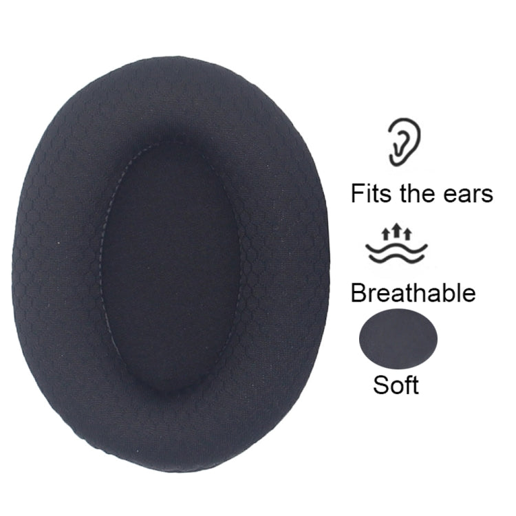 1pair For Razer Opus X Headphone Replacement Sponge Cover Ear Pad Accessories(Black Leather) by bashfashion
