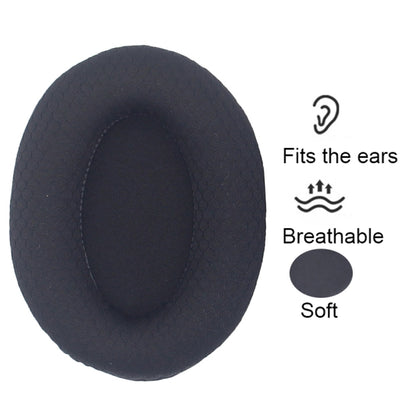 1pair For Razer Opus X Headphone Replacement Sponge Cover Ear Pad Accessories(Black Leather) by bashfashion