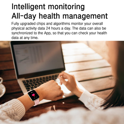 Blood Oxygen / Sleep / Heart Rate Health Monitoring Smart Watch Square Sports Watch(Black) by bashfashion