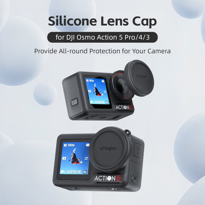 For DJI Osmo Action 5 Pro / 4 / 3 aMagisn Silicone Lens Protective Cover by aMagisn