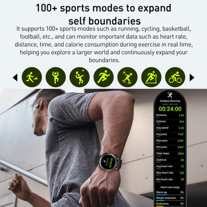 Outdoor Sports Smart Watch 1.43 Inch Ultra HD AMOLED Screen Bluetooth Talking Watch(Orange) by bashfashion