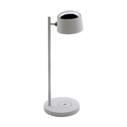 Multifunctional Magnetic LED Smart Projection Desk Lamp with Wireless Charging Function(White) by bashfashion