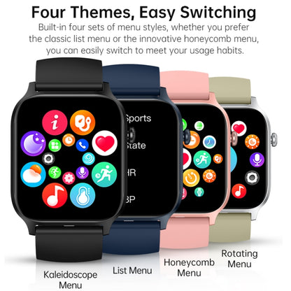 Bluetooth Talk HD Large Screen Heart Rate Oxygen Monitoring Multi-Sport Mode Smart Watch(Pink) by bashfashion