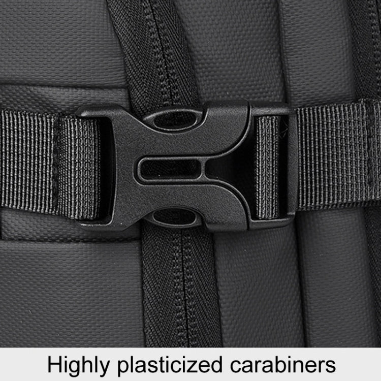 WEIXIER B726 Simple Expandable Double-Shoulder Backpack Large Capacity Business Casual Bag(Gray) by WEIXIER