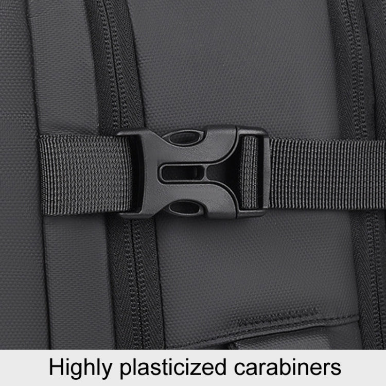 WEIXIER B724 Business Large Capacity Double-Shoulder Commuter Computer Bag Expandable Travel Backpack(Gray) by WEIXIER