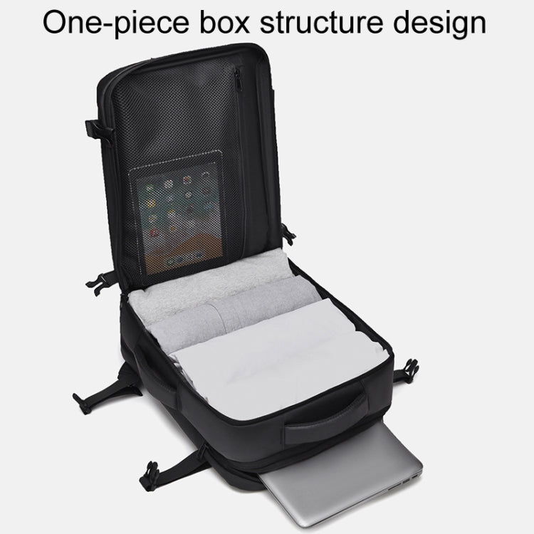 WEIXIER B724 Business Large Capacity Double-Shoulder Commuter Computer Bag Expandable Travel Backpack(Gray) by WEIXIER