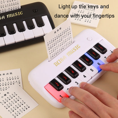 Kids Multifunction Electronic Piano Early Learning Music Piano Educational Toy For Boys And Girls Gift(White) by bashfashion