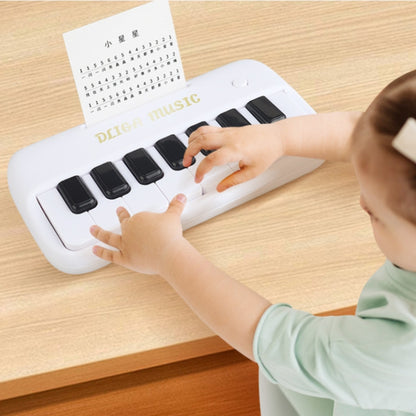 Kids Multifunction Electronic Piano Early Learning Music Piano Educational Toy For Boys And Girls Gift(White) by bashfashion