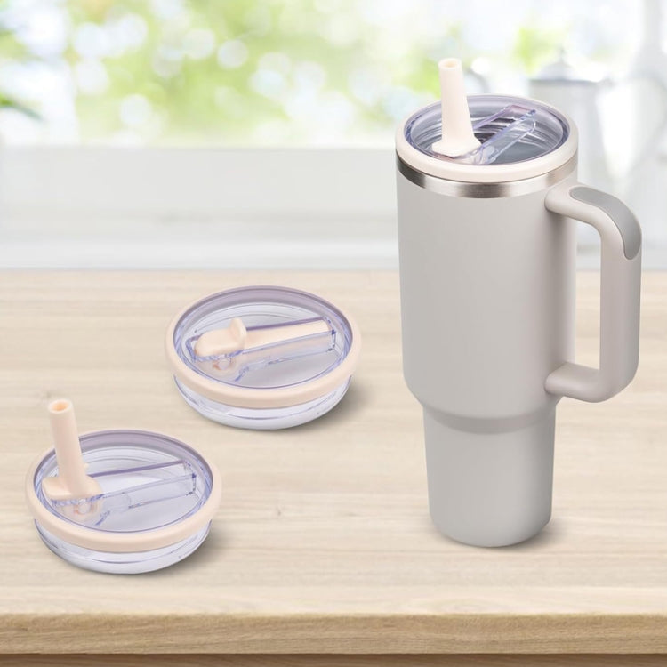 For Stanley 40oz Adventure Quencher Transparent Straw Lid Replacement Parts, Spec: 4pcs /Set White by bashfashion