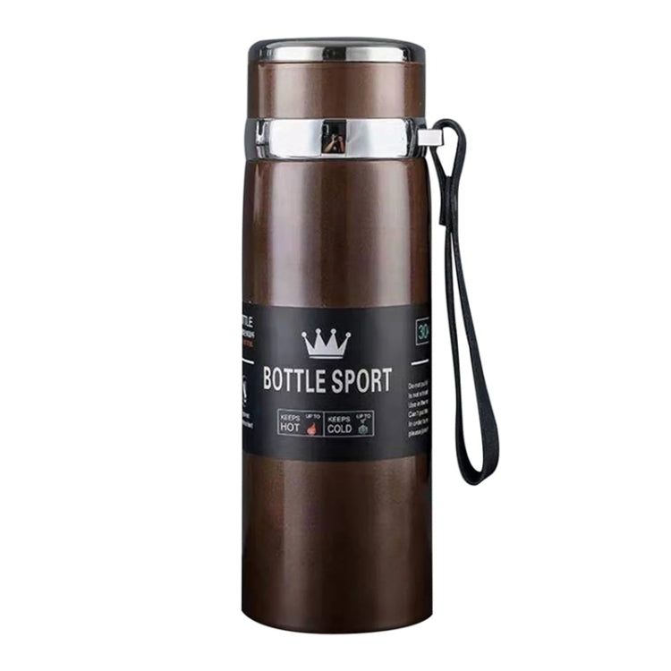 800ml 316 Stainless Steel Insulated Mug Large Capacity Vacuum Thermos Outdoor Portable Car Insulated Water Bottle(Coffee) by bashfashion