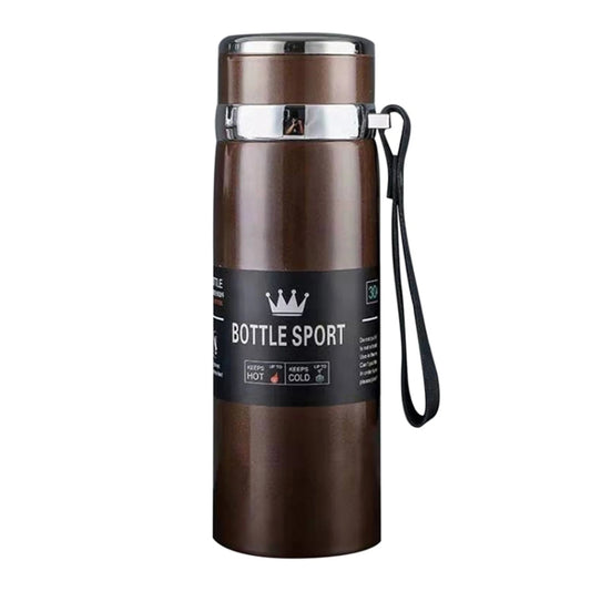 800ml 316 Stainless Steel Insulated Mug Large Capacity Vacuum Thermos Outdoor Portable Car Insulated Water Bottle(Coffee) by bashfashion