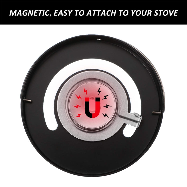 Magnetic Fireplace Thermometer Temperature Monitor(Black) by bashfashion