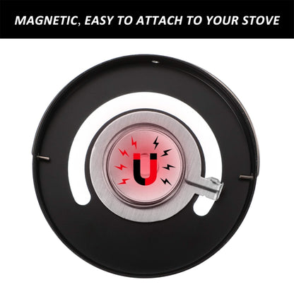 Magnetic Fireplace Thermometer Temperature Monitor(Black) by bashfashion