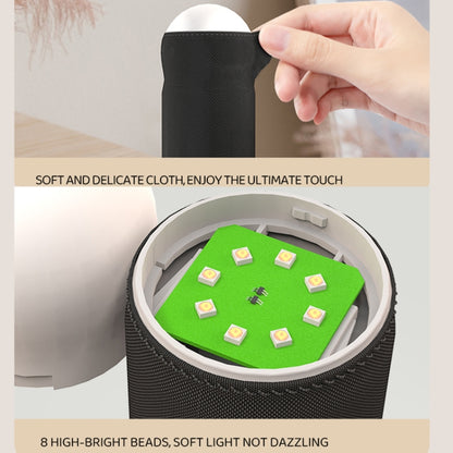 Hand Pull Night Light Rechargeable Bedroom Bedside Sleeping Lamp(Black) by bashfashion