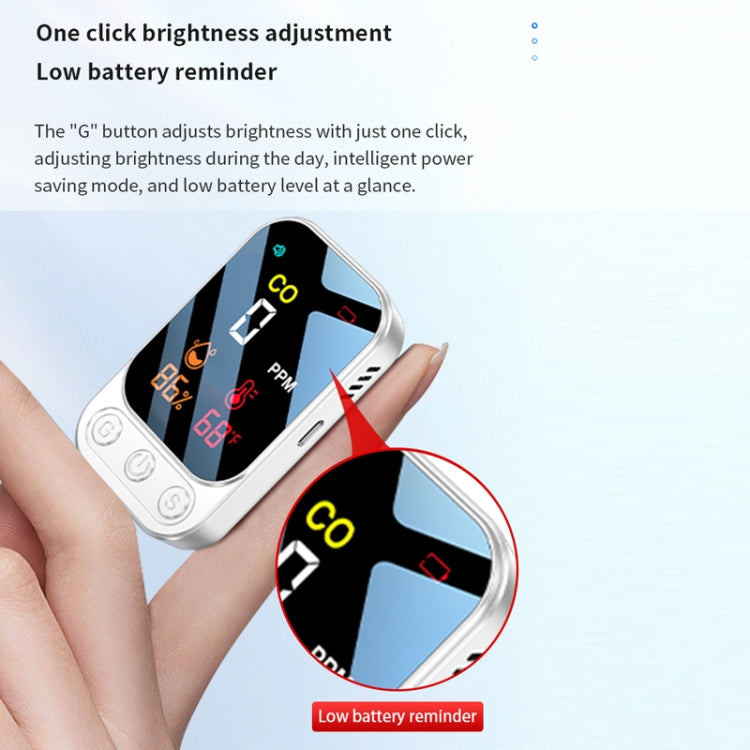 3 In 1 Multifunctional Portable Carbon Monoxide Detector(Black) by bashfashion