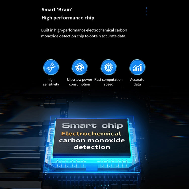 3 In 1 Multifunctional Portable Carbon Monoxide Detector(Black) by bashfashion