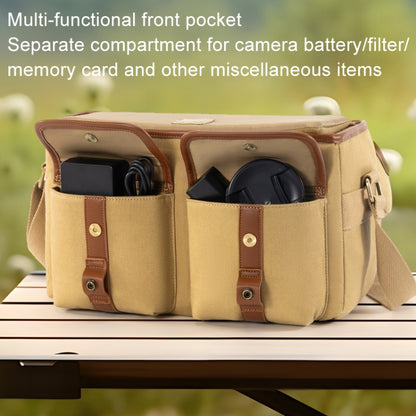 Cwatcun D146 Medium Vintage Camera Bag Crossbody Canvas Digital Bag by Cwatcun