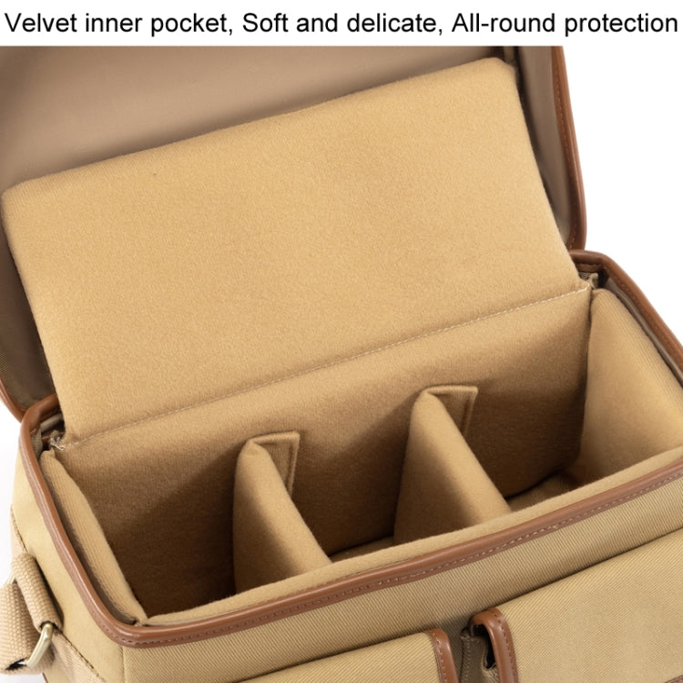 Cwatcun D146 Medium Vintage Camera Bag Crossbody Canvas Digital Bag by Cwatcun