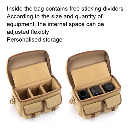 Cwatcun D146 Small Vintage Camera Bag Crossbody Canvas Digital Bag by Cwatcun