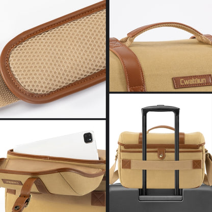 Cwatcun D146 Medium Vintage Camera Bag Crossbody Canvas Digital Bag by Cwatcun