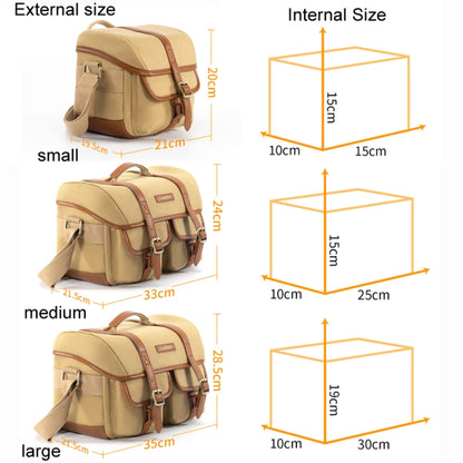 Cwatcun D146 Small Vintage Camera Bag Crossbody Canvas Digital Bag by Cwatcun