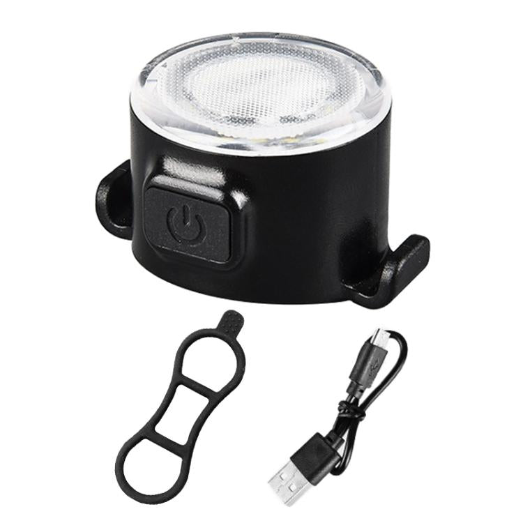 USB High Bright Bicycle Tail Light MTB Headlight Night Riding Safety Warning Light Cycling Equipment(White) by bashfashion