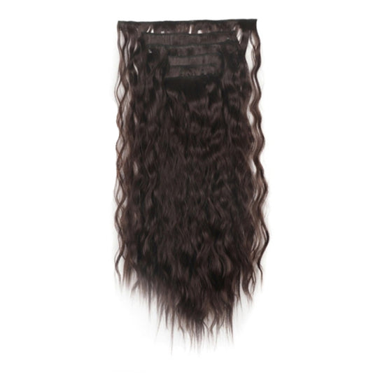 7pcs / Set Clip-On Corn Hair Extension Pieces 16-Card Cornrow Curl Wig, Color: 4# by bashfashion