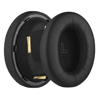 1pair For BOSE QC Ultra Headphone Leather Sponge Cover Earmuffs, Color: Black Lambskin by bashfashion