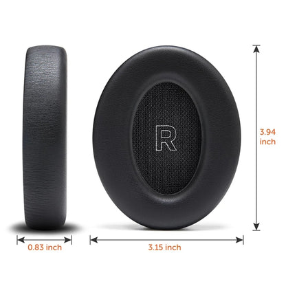 1pair For BOSE QC Ultra Headphone Leather Sponge Cover Earmuffs, Color: Black Lambskin by bashfashion