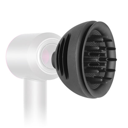 For Dyson HD01 To HD16 Hair Dryer 2 In 1 Diffuser Nozzles Wave+Curl Dual Purpose Diffuser Attachment(Gray) by bashfashion