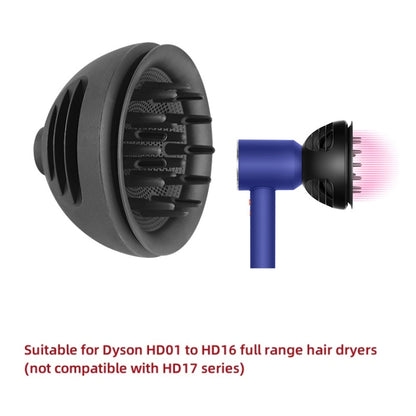For Dyson HD01 To HD16 Hair Dryer 2 In 1 Diffuser Nozzles Wave+Curl Dual Purpose Diffuser Attachment(Gray) by bashfashion