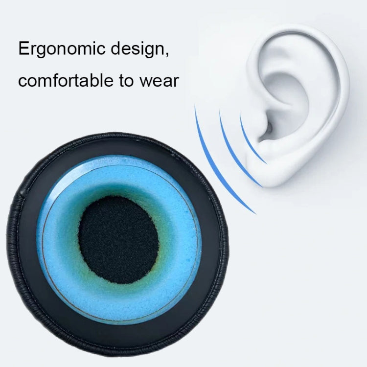 1pair For Plantronics UC B825 Headphone Leather Sponge Cover Earmuffs, Color: Black Mesh Leather by bashfashion