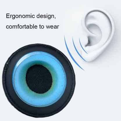 1pair For Plantronics UC B825 Headphone Leather Sponge Cover Earmuffs, Color: Black Mesh Leather by bashfashion