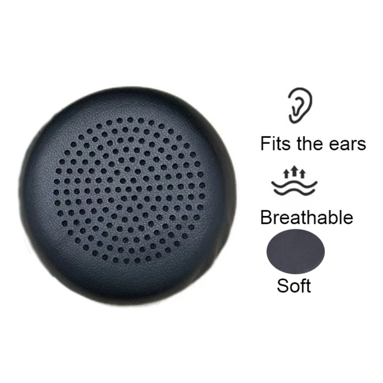 1pair For Plantronics UC B825 Headphone Leather Sponge Cover Earmuffs, Color: Black Mesh Leather by bashfashion
