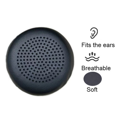 1pair For Plantronics UC B825 Headphone Leather Sponge Cover Earmuffs, Color: Black Mesh Leather by bashfashion