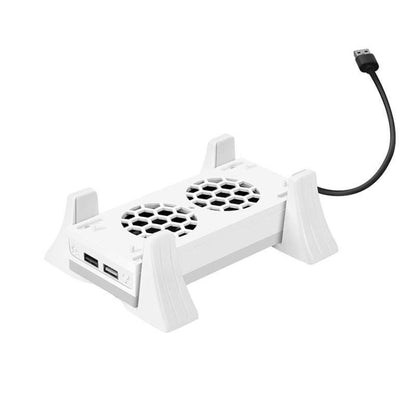 For XBOX Series S Console Base Cooling Fan Built-in LED Light Strip(White) by bashfashion