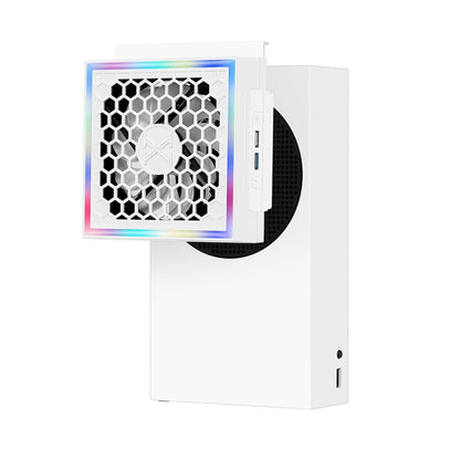 For XBOX Series S Console Side-mounted Cooling Fan RGB Color Light Radiator by bashfashion