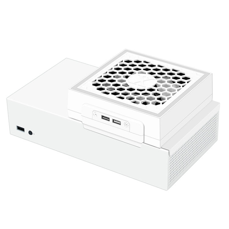 For XBOX Series S Console Side-mounted Cooling Fan RGB Color Light Radiator by bashfashion