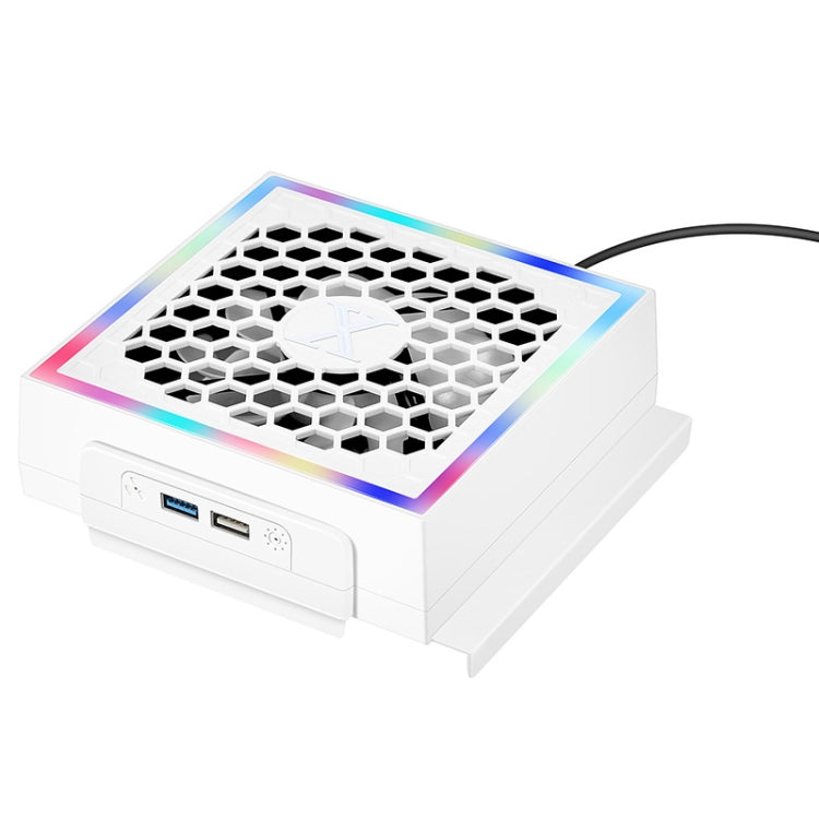 For XBOX Series S Console Side-mounted Cooling Fan RGB Color Light Radiator by bashfashion
