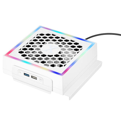 For XBOX Series S Console Side-mounted Cooling Fan RGB Color Light Radiator by bashfashion