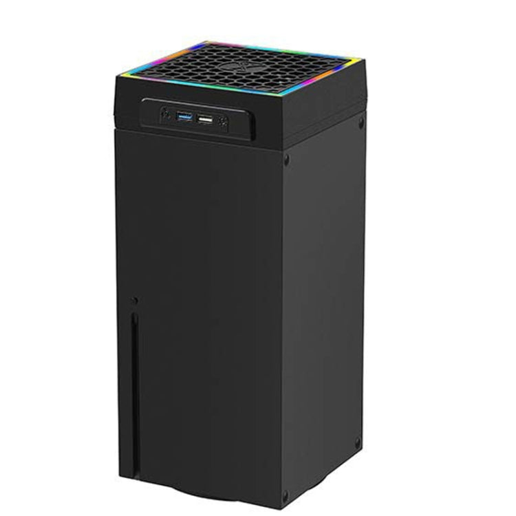 For Microsoft XBOX Series X Top Colorful Cooling Fan 3 Adjustable Speed(Black) by bashfashion